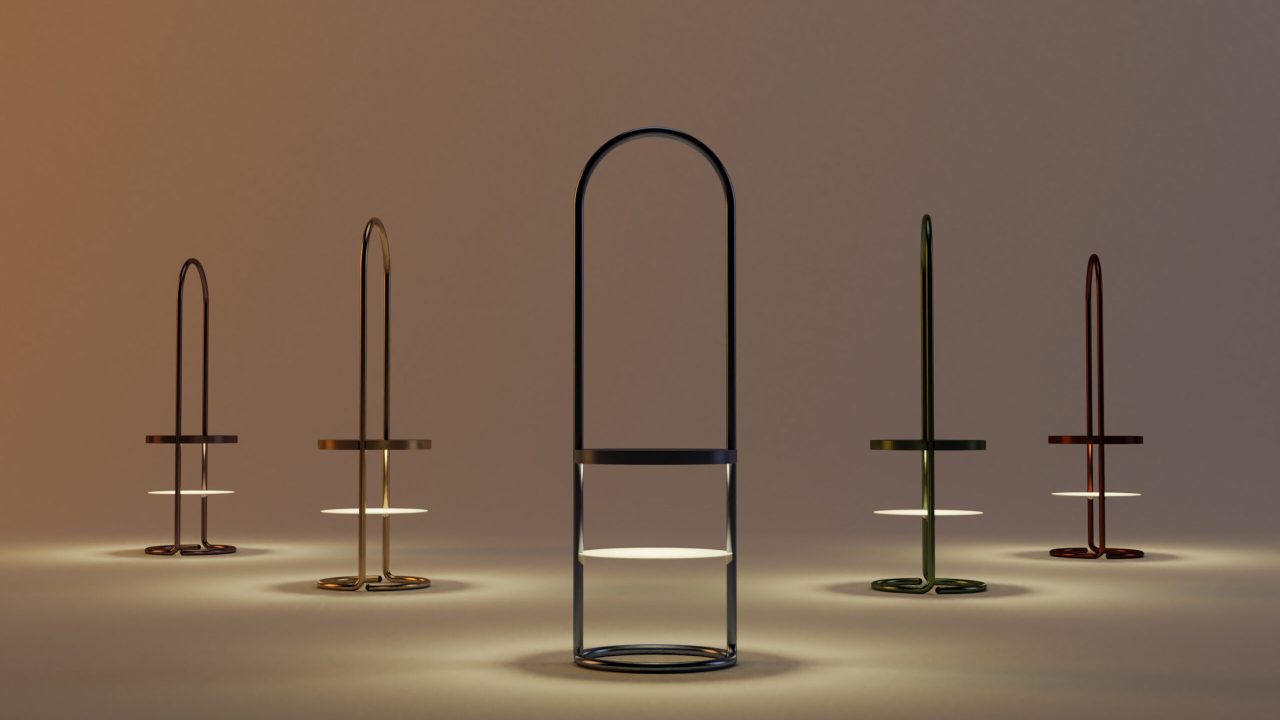 Five stand lamps